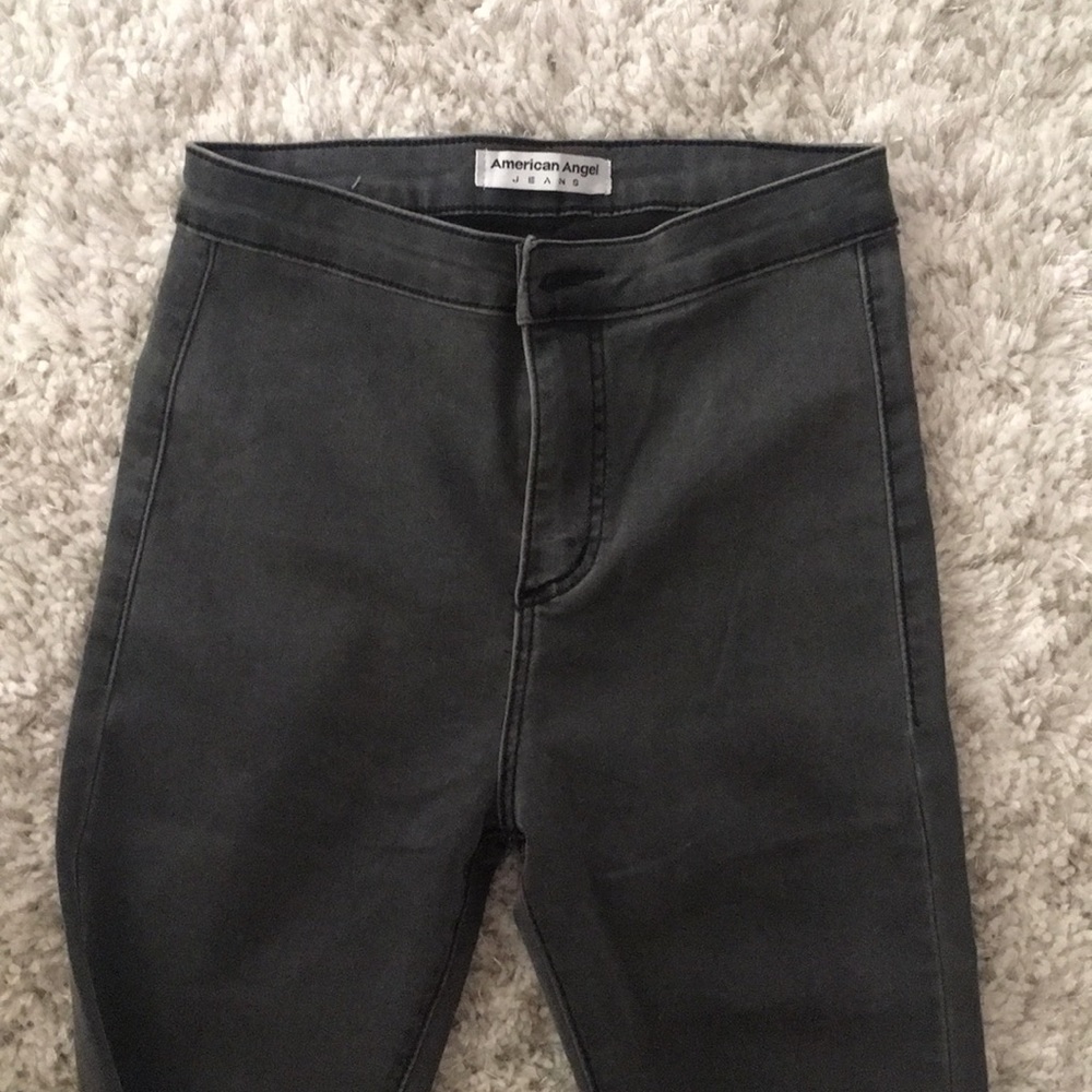 American apparel jeggings in grey
